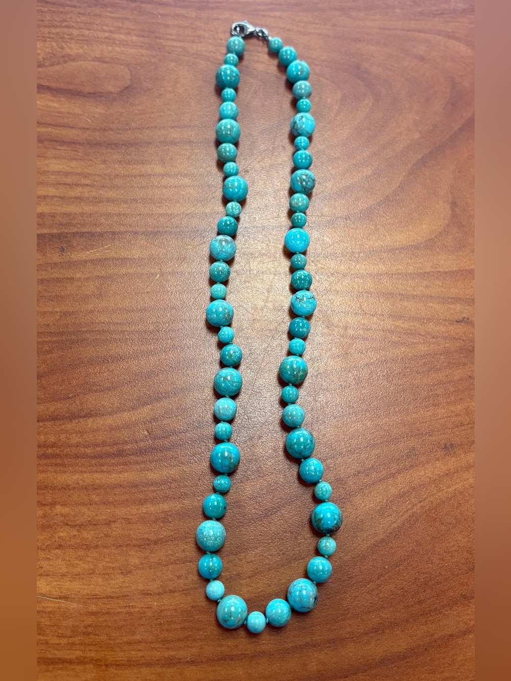 Whitney Kelly 925 Sterling Silver Turquoise Beaded Necklace